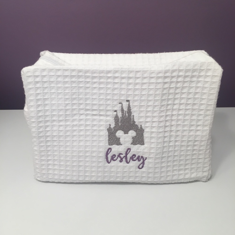 Made to Order! Disney Castle Woven Cosmetic Bag